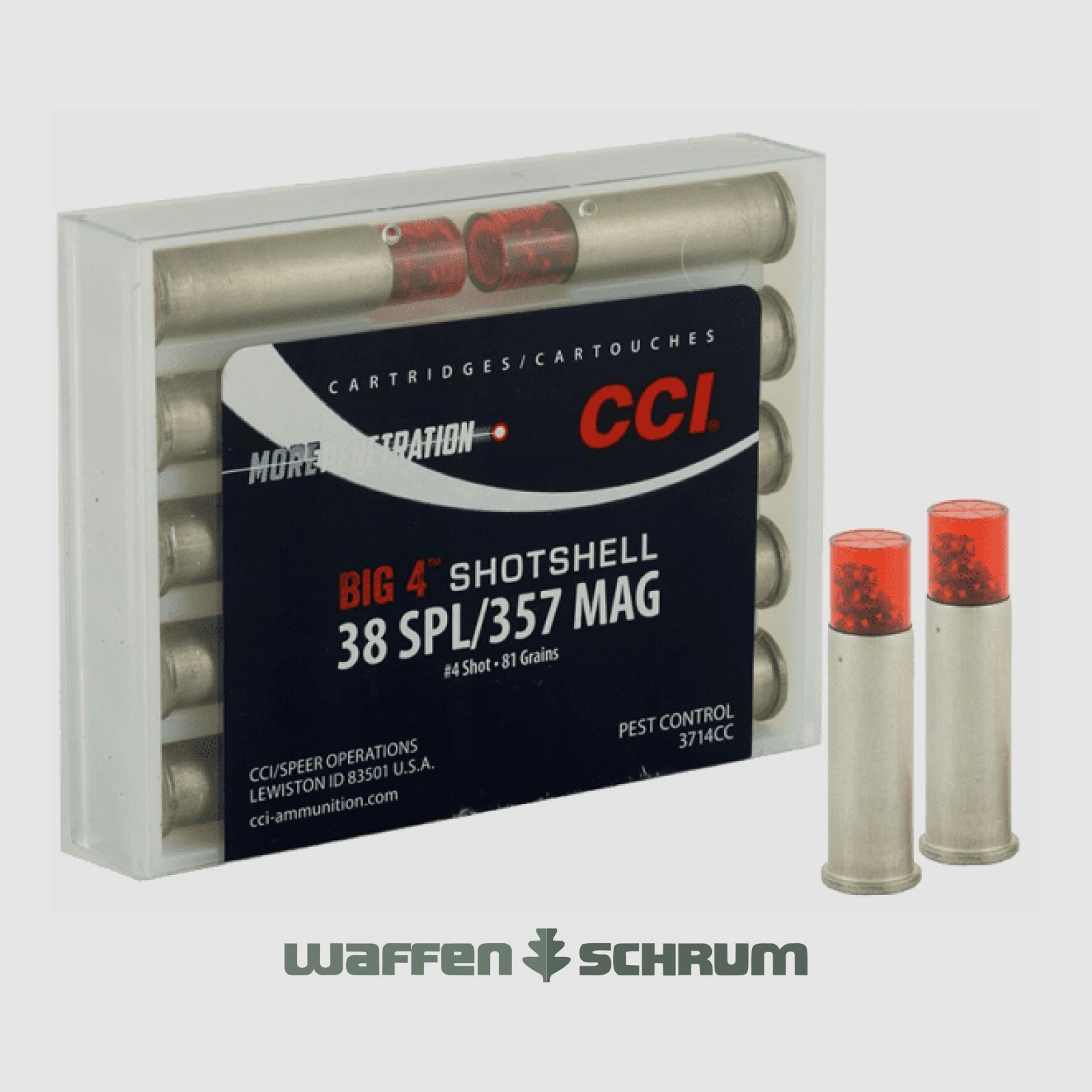 Blazer Shotshell 6,5g - 100gr. .38Special Adecuado para calibre .357