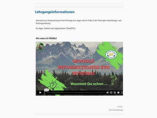 Toegang tot het interne MOODLE-leerplatform van de JST