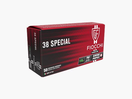 Fiocchi 38 Special FMJ - 158grs - (x50)