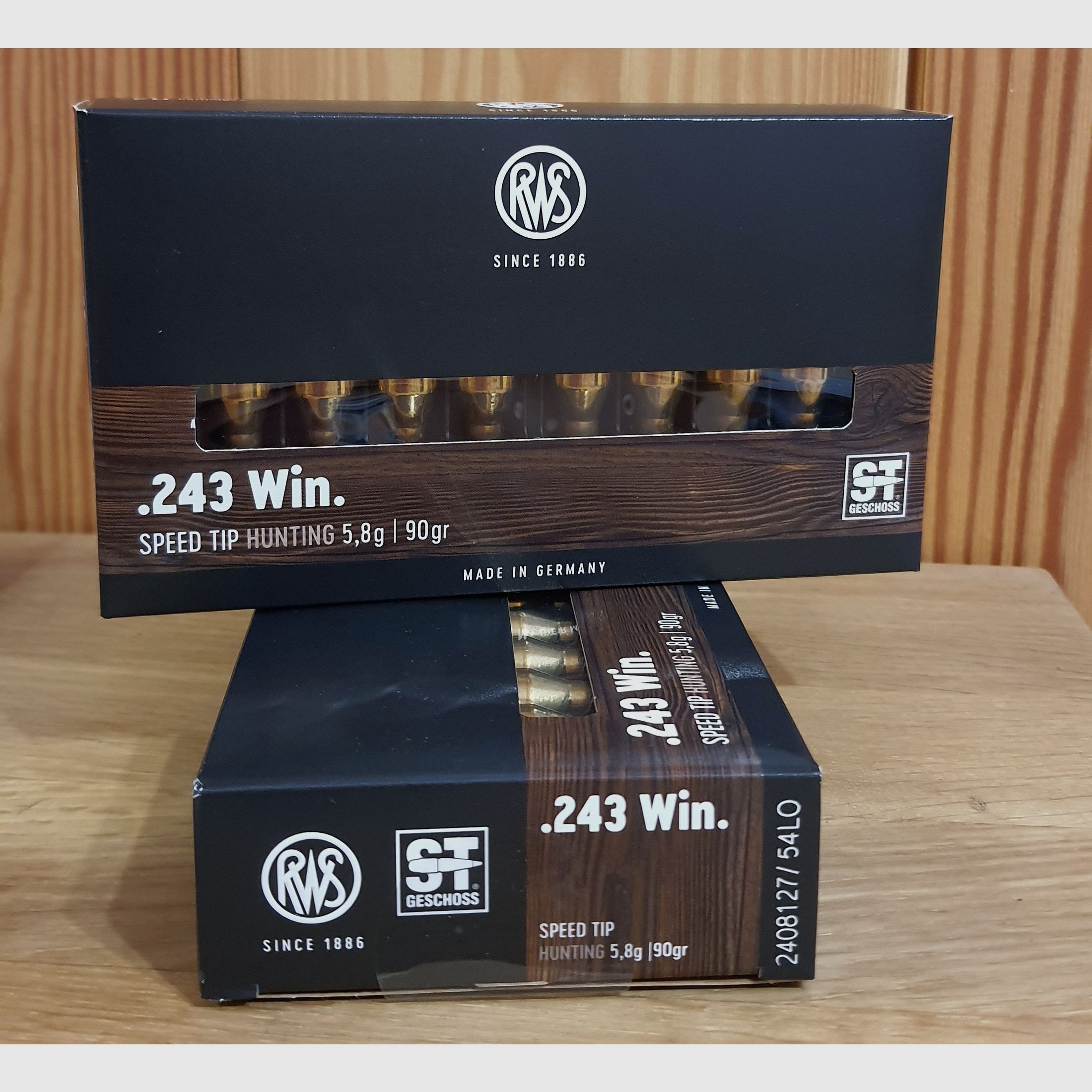 MUNITION RWS Kal. 243 Win. ST 90 GR
