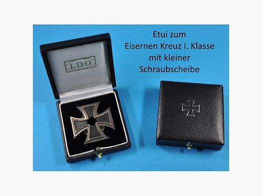 Etui Eisernen Kreuz I. mit kleinern Schraubscheibe Repro!!!