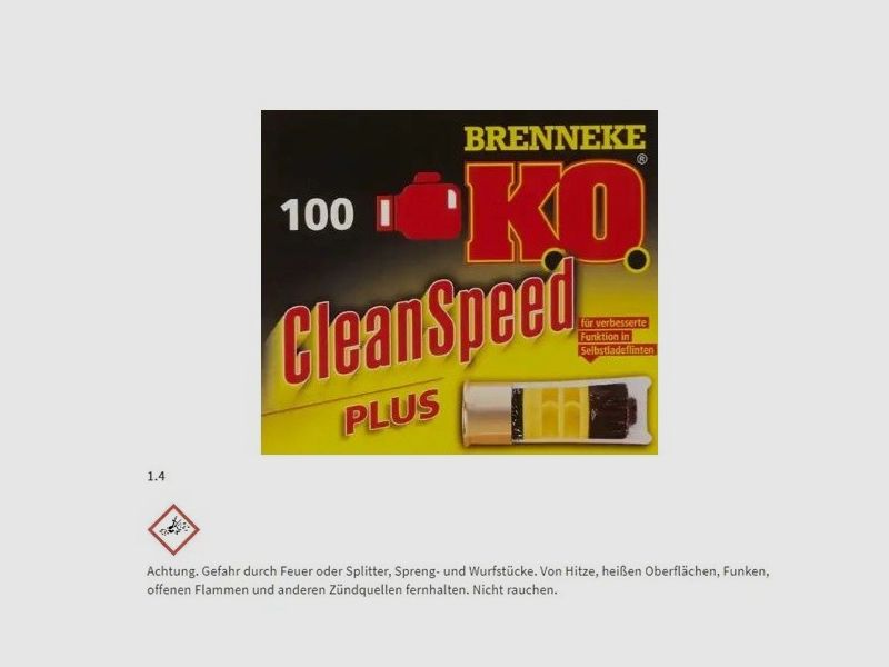 Proiettili Brenneke KO Clean Speed Slug 12/67,5 28,4g 100 pezzi