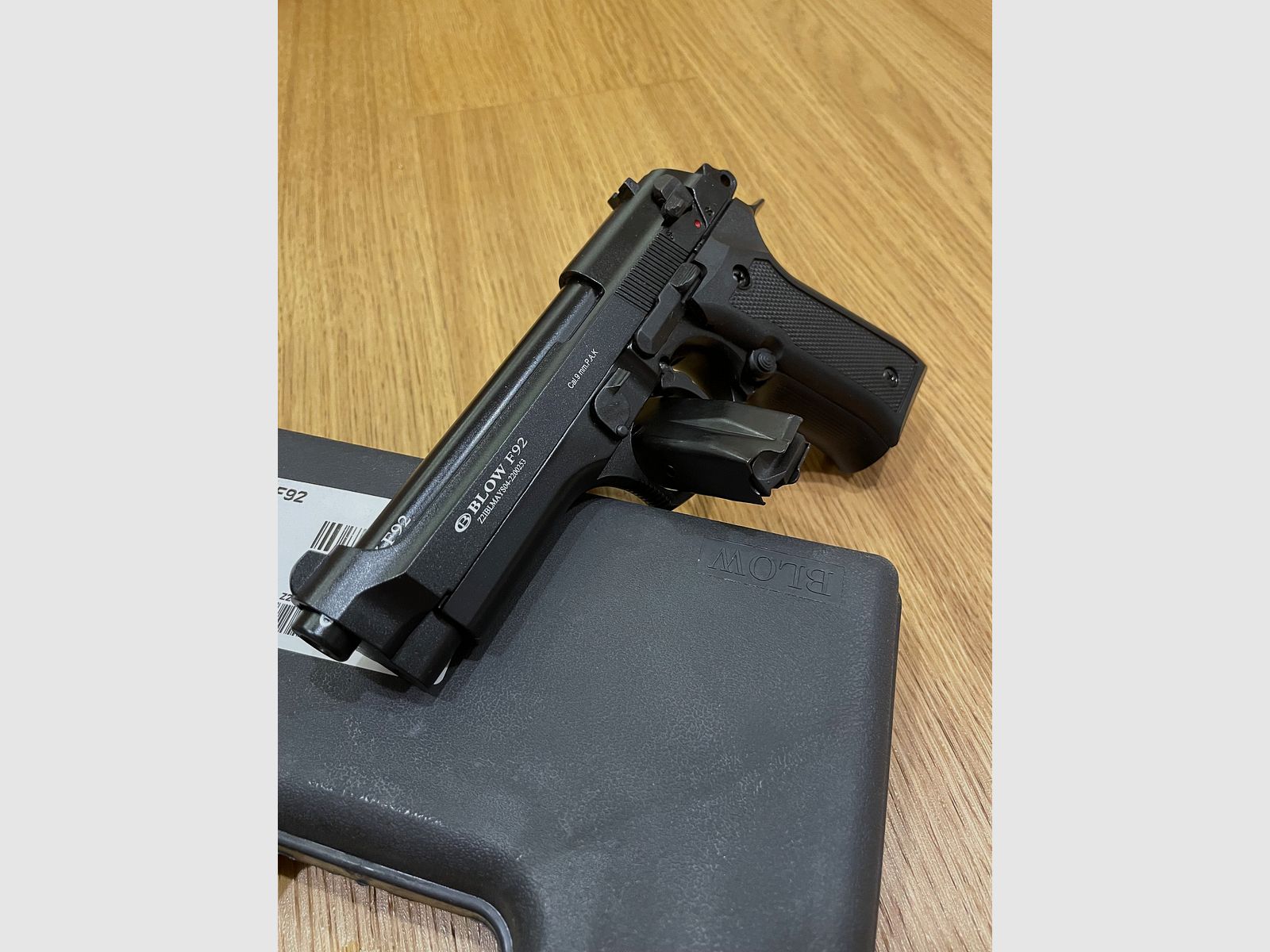 BLOW F92 Black 9mm P.A.K. blank firing pistol Beretta 92F / M9 replica
