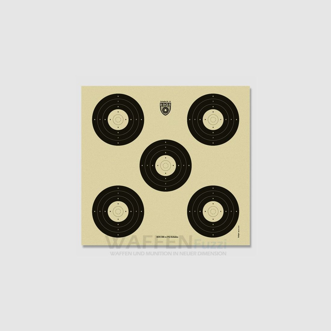 BDS Zielscheibe Z19 für 300 Meter Präzision 50 St. 55x52 cm