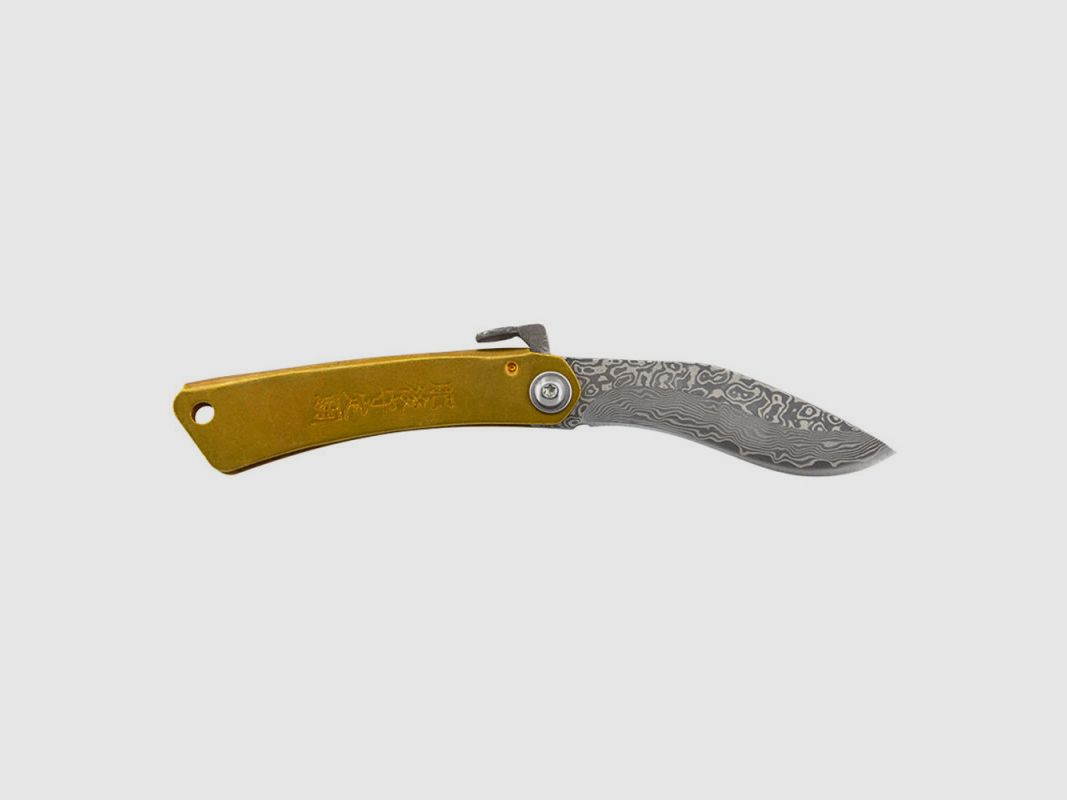 JKR HIGONOKAMI-KUKRI Messer Messing Damast, Bild 1 von 3