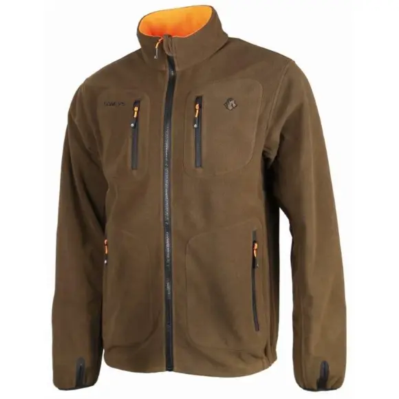 Wende-Fleecejacke Damen Somlys 487LADY Orange/Braun, Bild 3 von 4