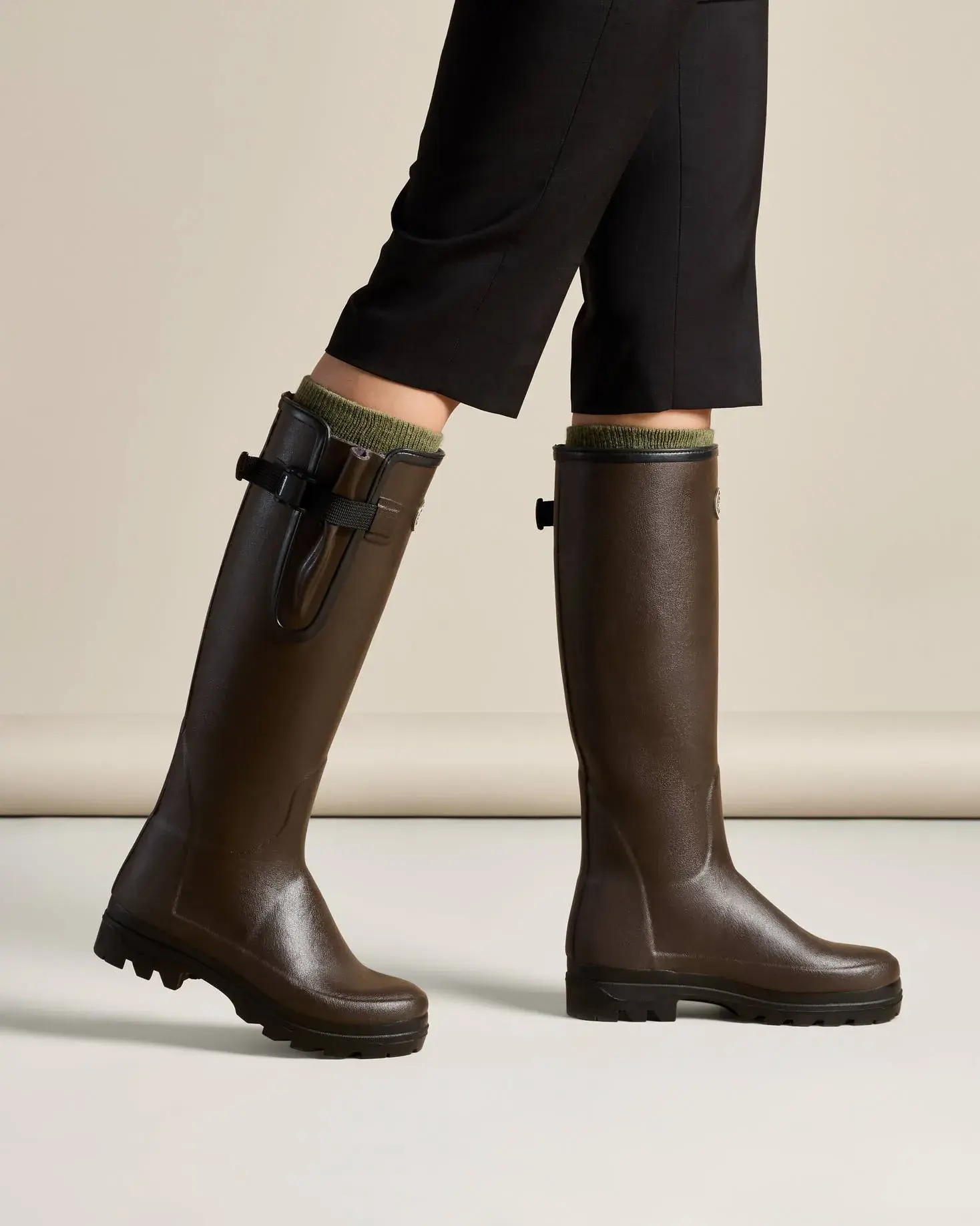 Bottes Vierzonord Damen Le Chameau mit Neoprenfutter Braun, Bild 14 von 16