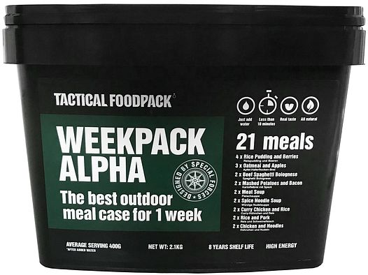 Tactical Food Pack Notration Trekking	 Alpha Essen für eine Woche!