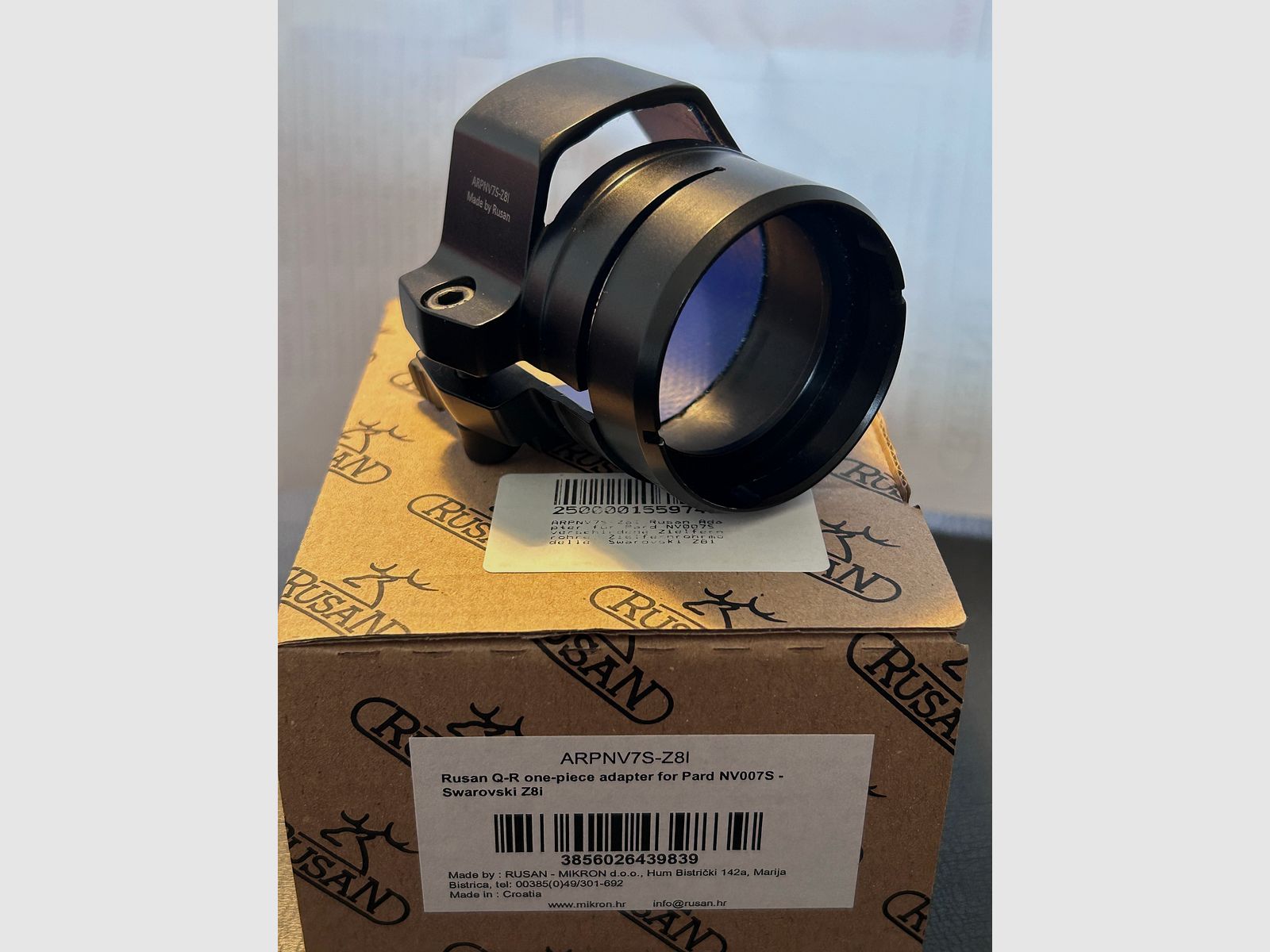 Rusan Q-R Adaptador rápido para Swarovski Z8i, PARD NV007S/SP/SP-LFR