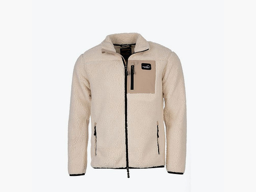 Arrak Sherpa Veste en Fleece Hommes, Offwhite, S
