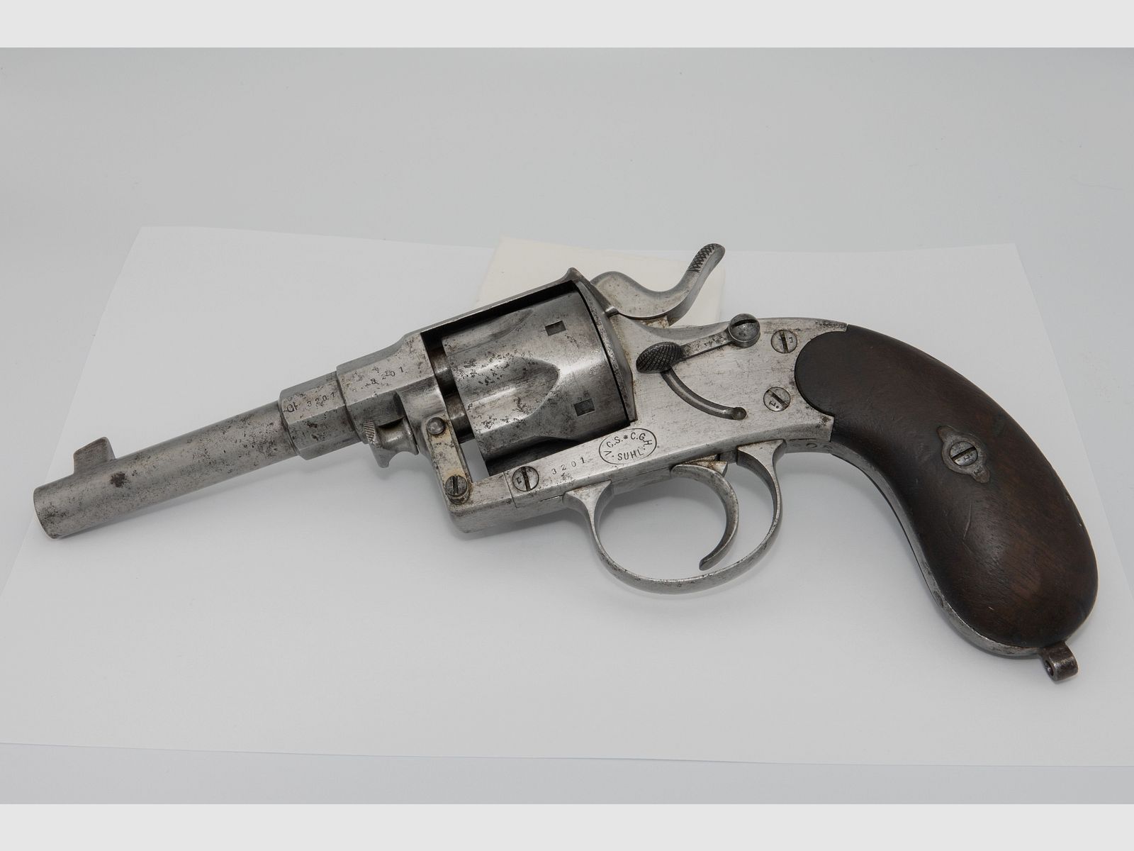 Reichsrevolver M 83 Suhl 10,55 mm Truppenstempel Bayern, Bild 1 von 3