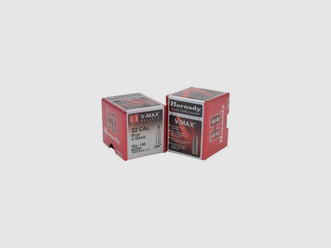 HORNADY Geschosse Kal.22 60GR V-MAX, Bild 1 von 2