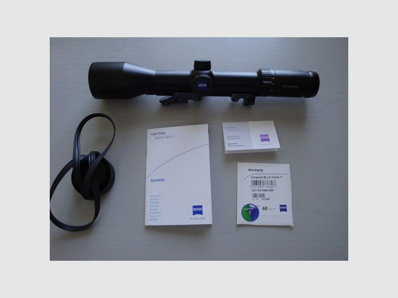 ZF ZEISS PREMIUM - Modell:  " VICTORY "  M 2,5 - 10 x 50 T* / LA 60, NEUWERTIG