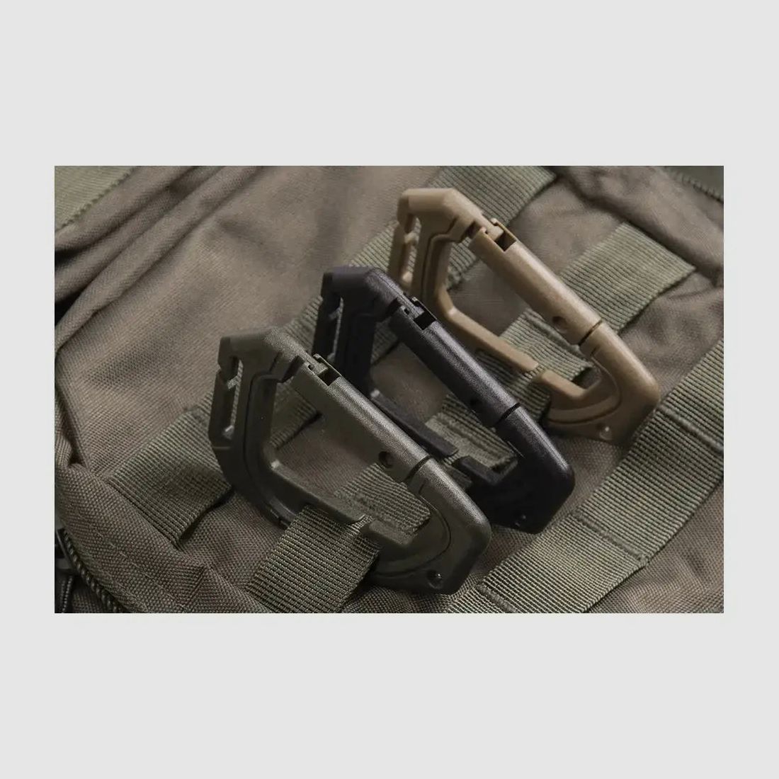 Mil-Tec Mil-Tec Tactical Karabiner Molle 2er Pack - Coyote