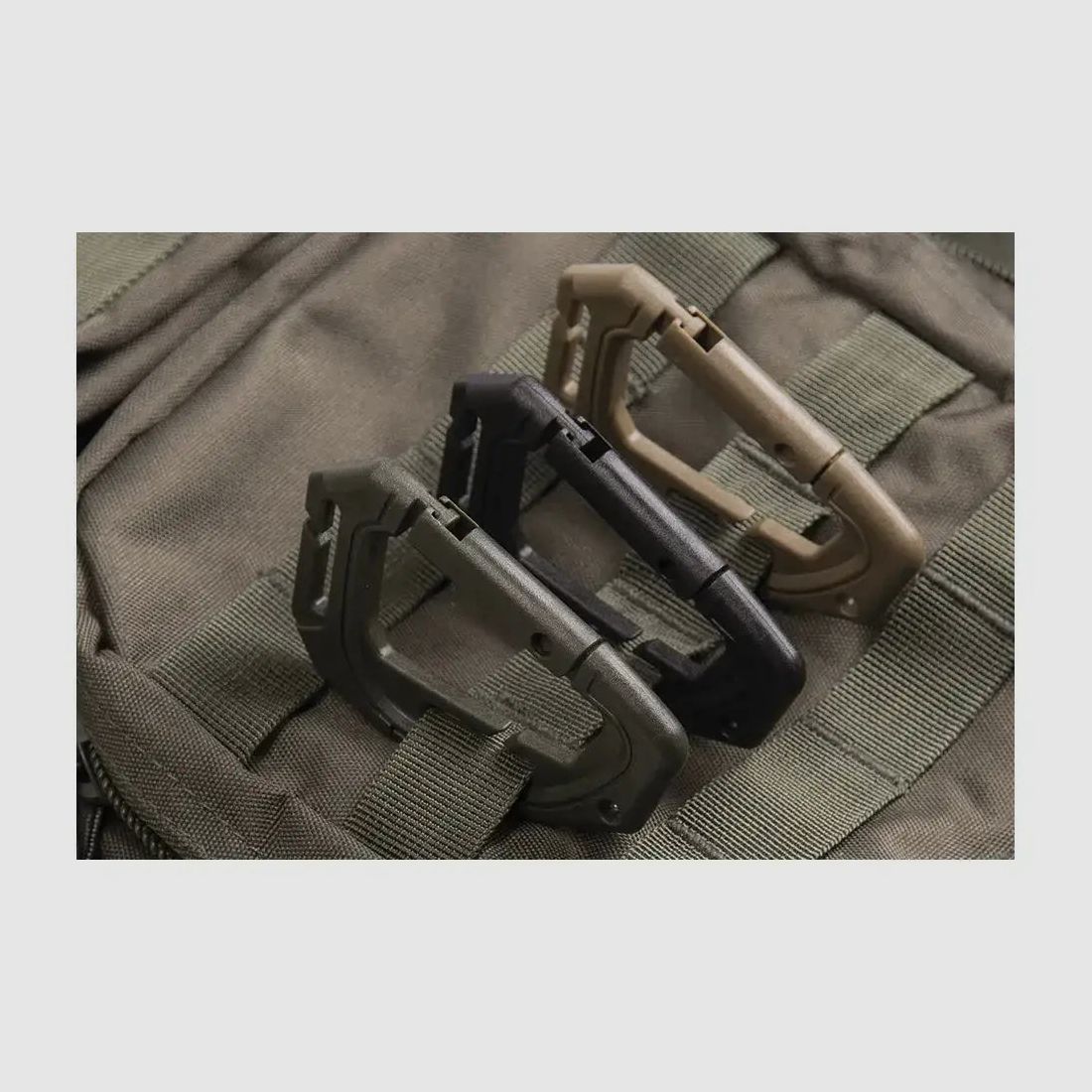 Mil-Tec Mil-Tec Tactical Carabiner Molle 2-Pack - Coyote