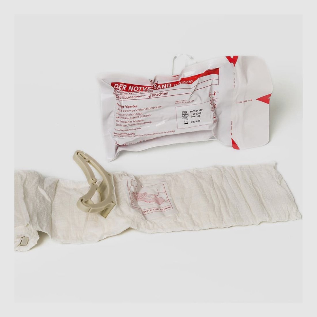 Emergency Bandage Zivil Weiß 4,5m x 10cm