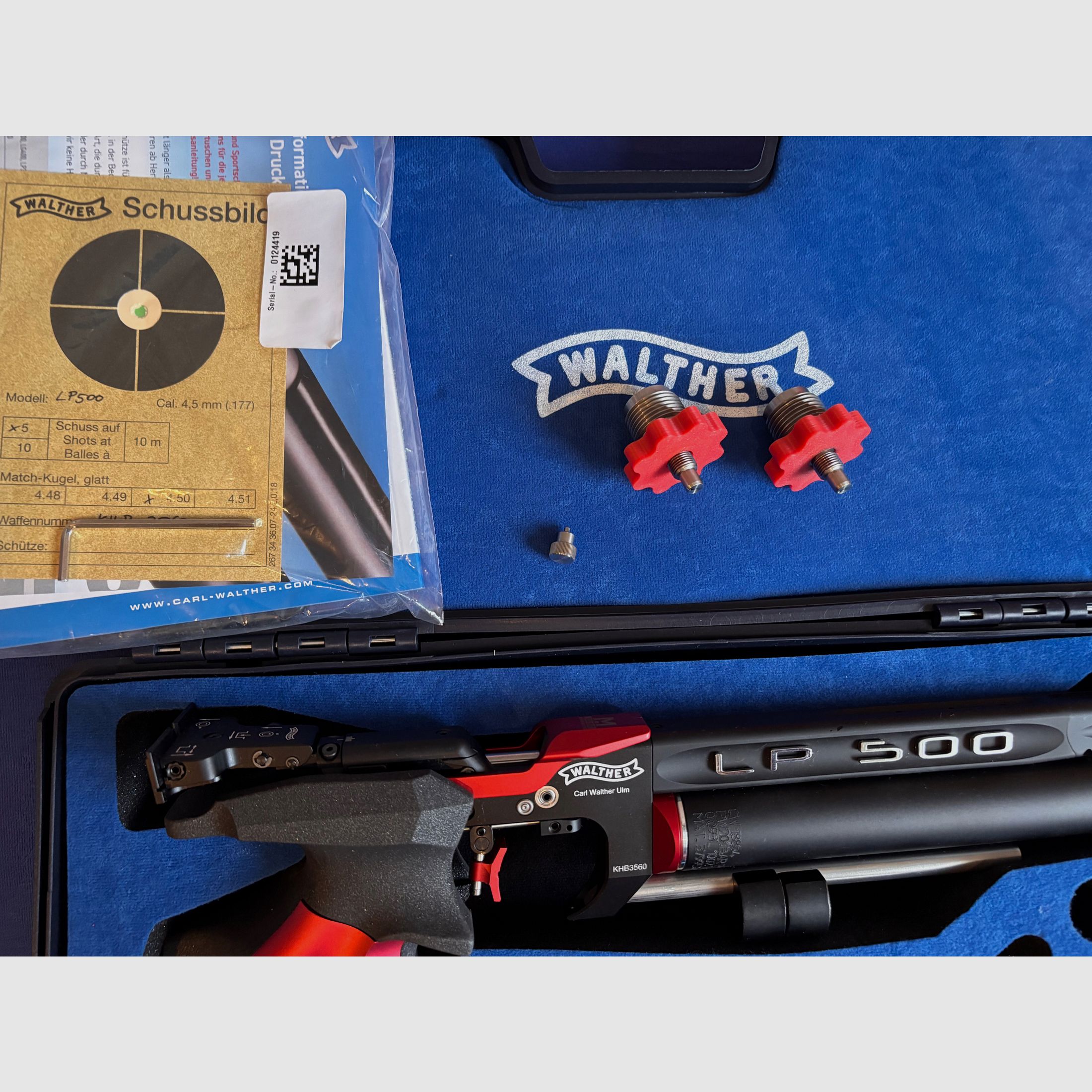 Walther LP500 Meistermanufaktur  / Auflage Traum in rot .. fast neu