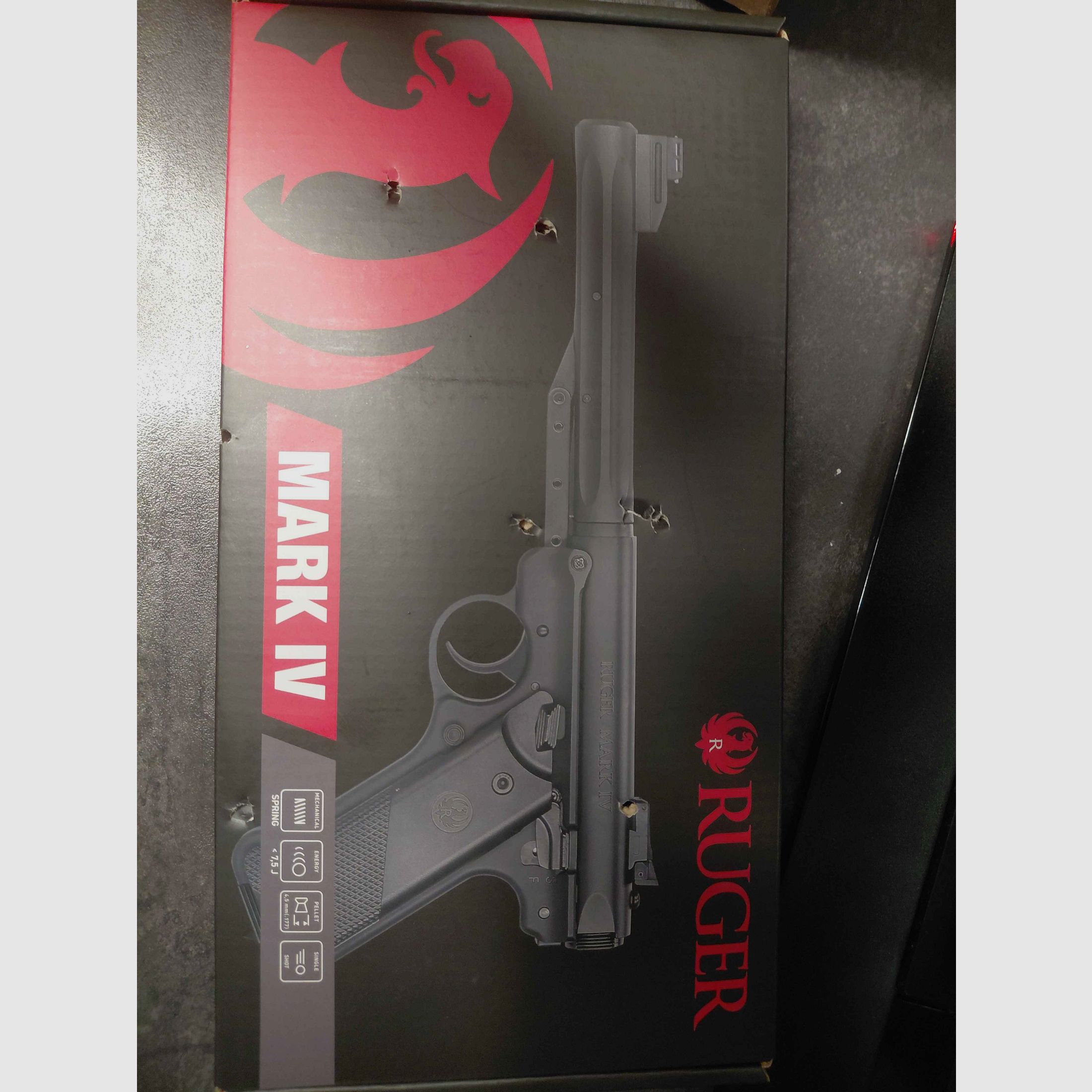 Ruger Mark IV Luftpistole (Spring) 4,5 mm – Top Zustand + Zubehör