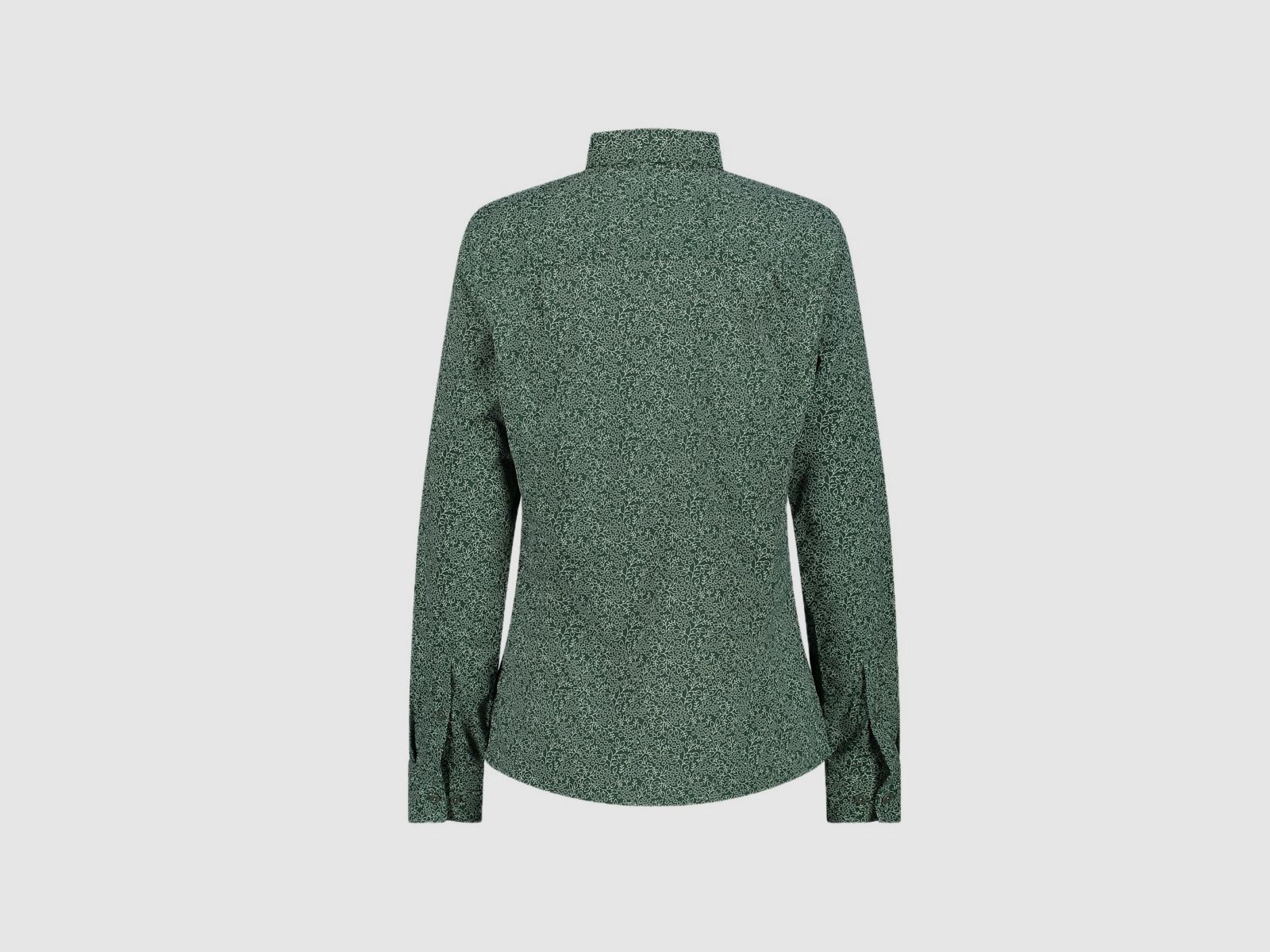 Camisa de manga larga CMP para mujer con estampado floral verde