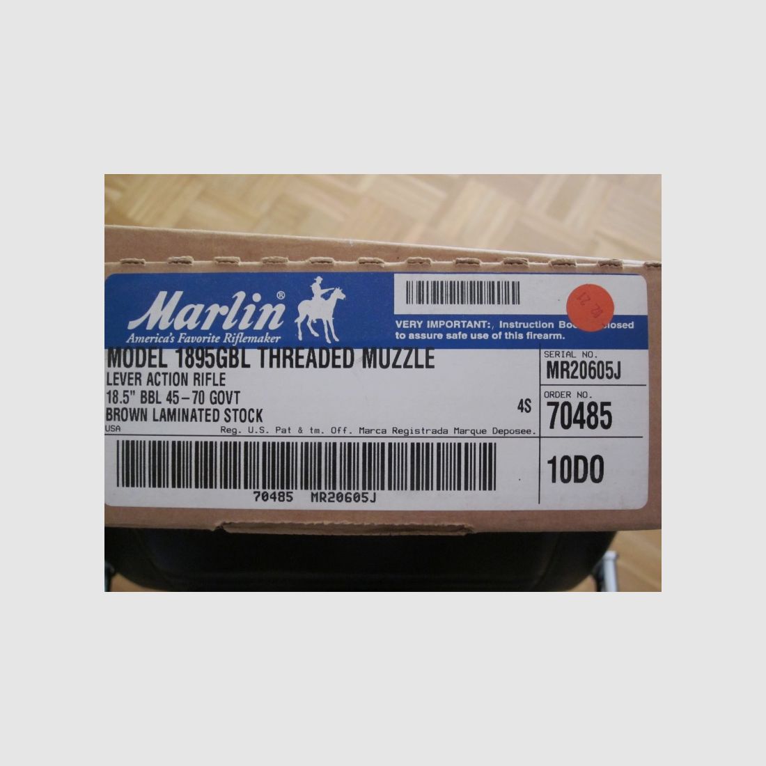 MARLIN 1985 GBL 45-70 Gov. 
