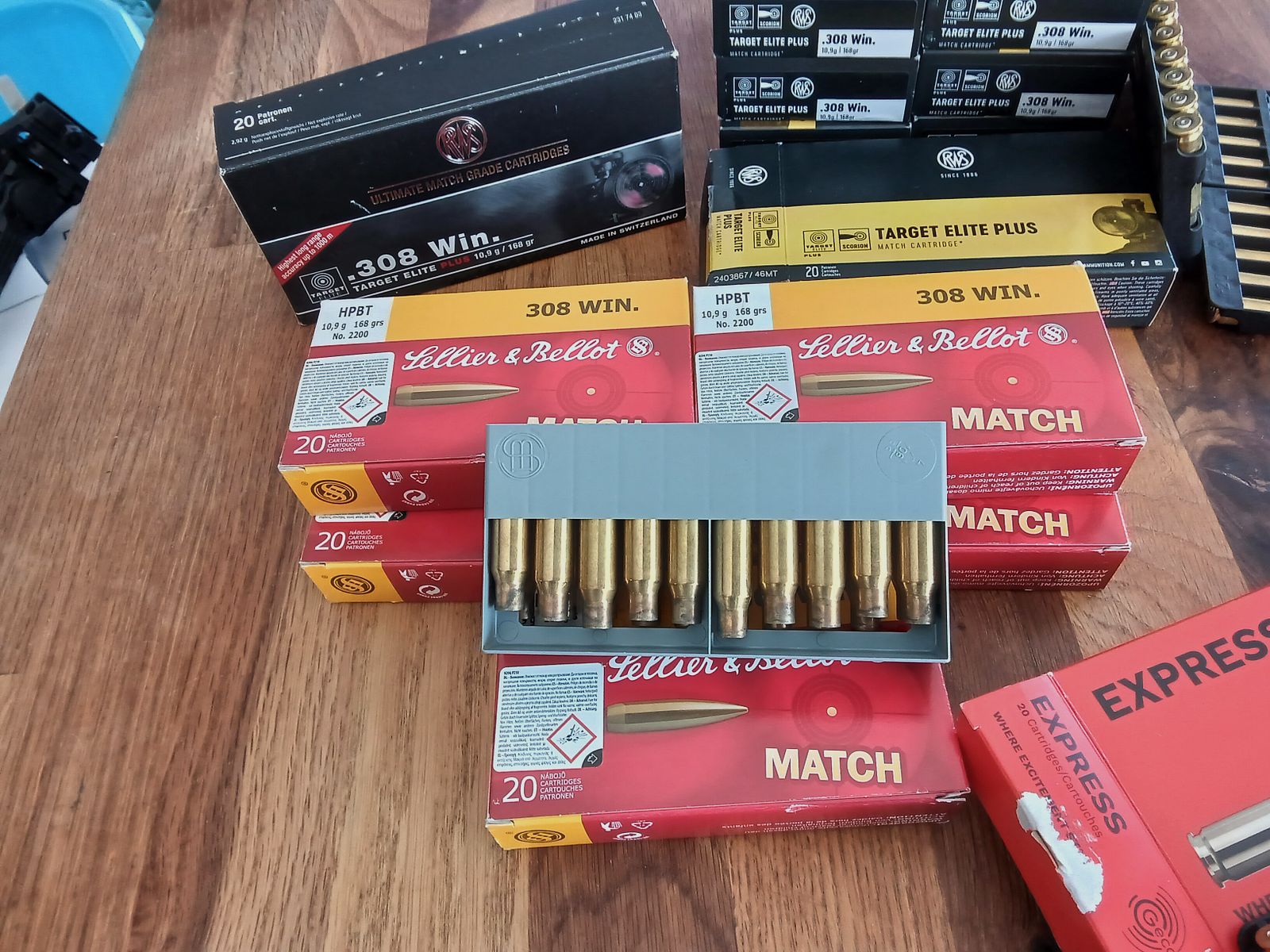 Hülsen .308Win RWS Target Elite Plus, S&B Match für Wiederlader, nur1x benutzt
