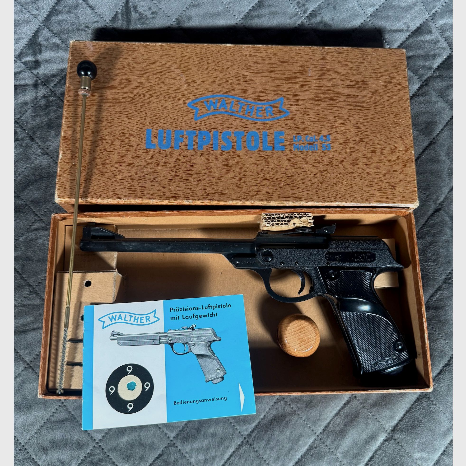 Luftpistole Walther LP 53 BJ 1973 4,5mm James Bond Full Set TOP!, Bild 1 von 5