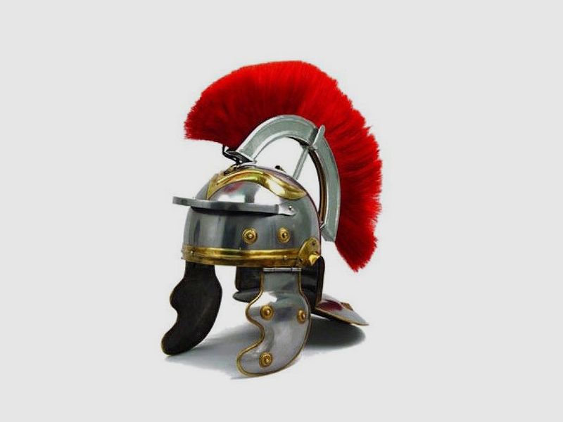 Römischer Centurio Helm mit roter Crista