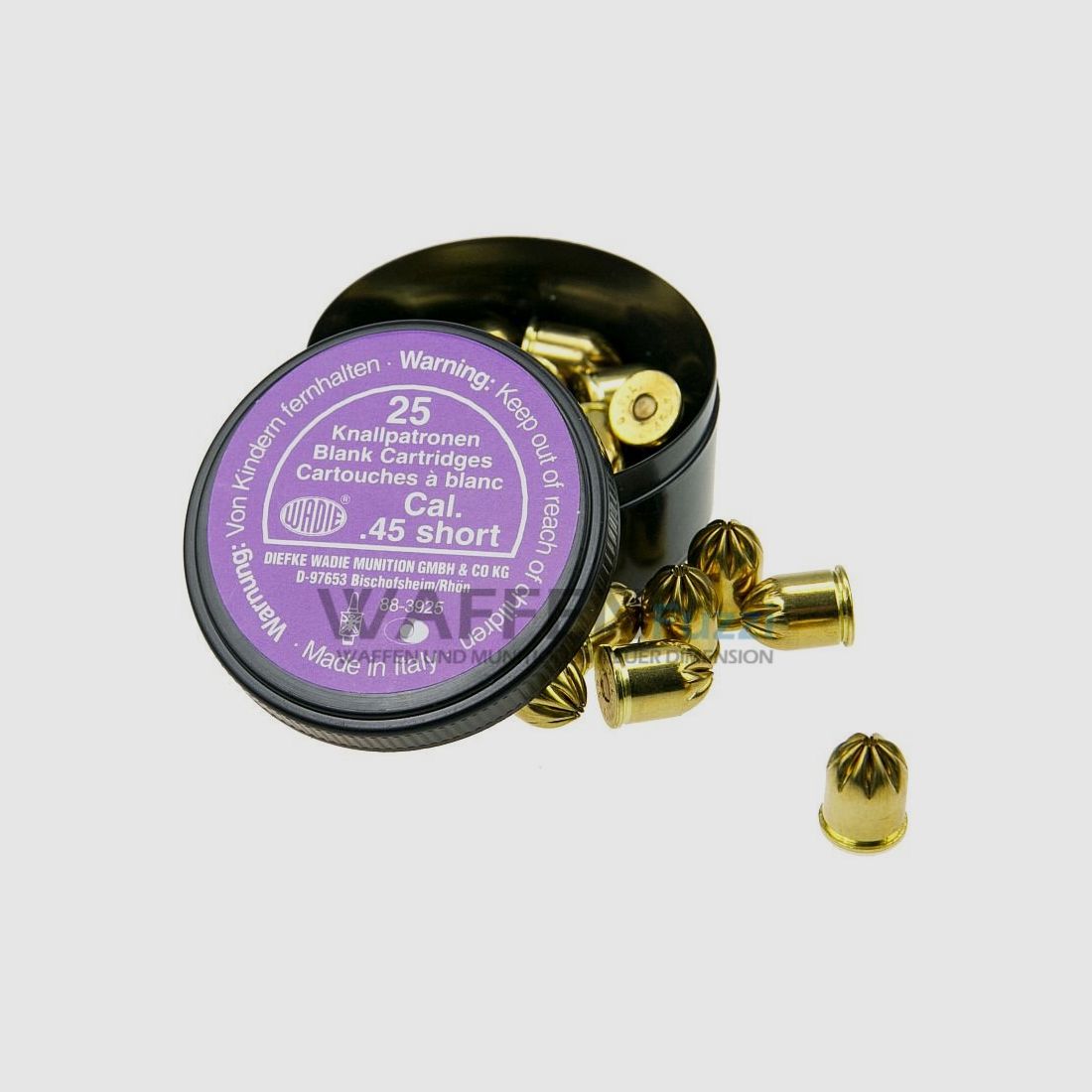 Wadie Platzpatronen .45 Knall 25 Schuss