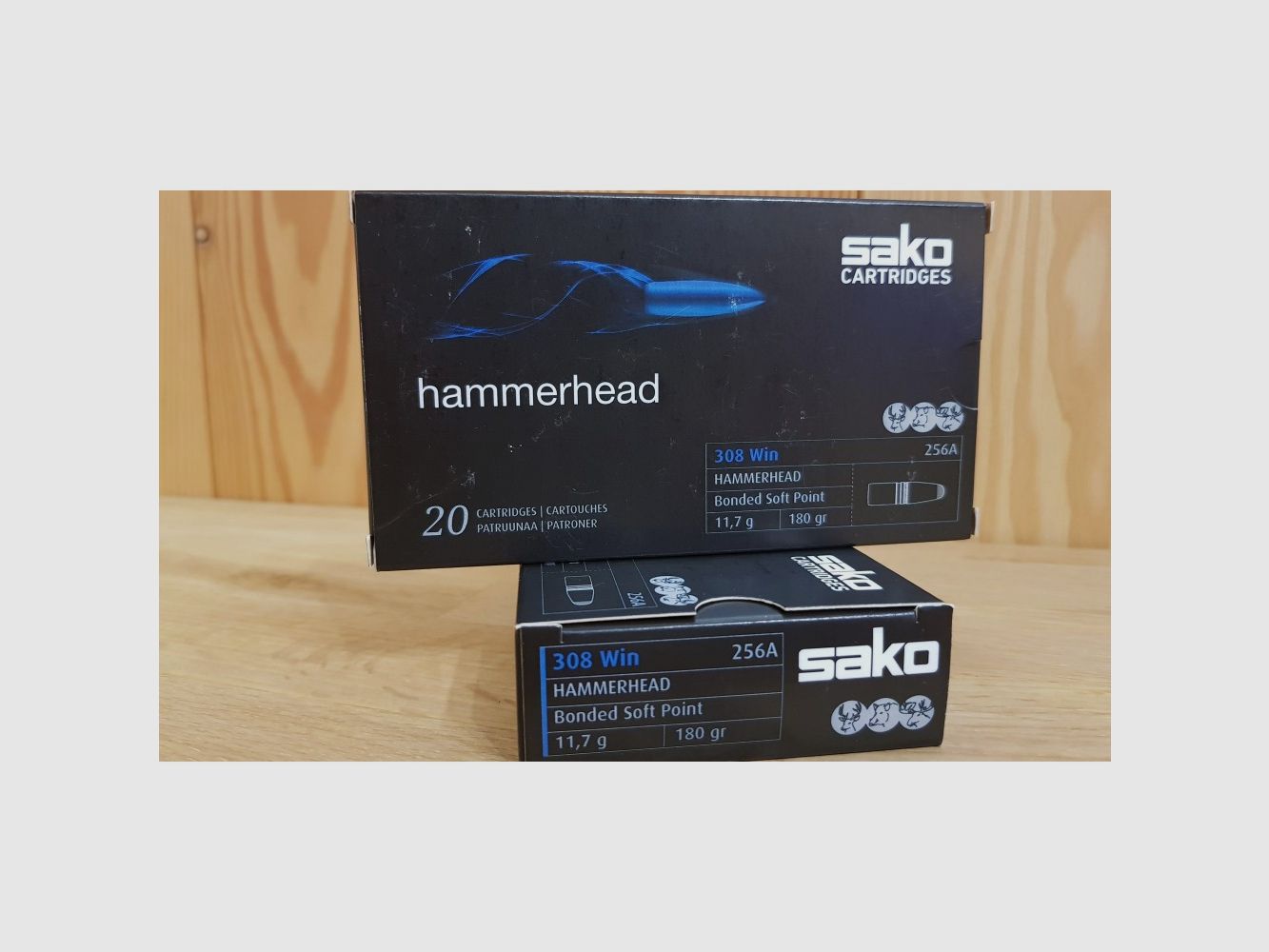 SAKO Munition Kal. 308 Win 180 gr. HAMMERHEAD SP 256A