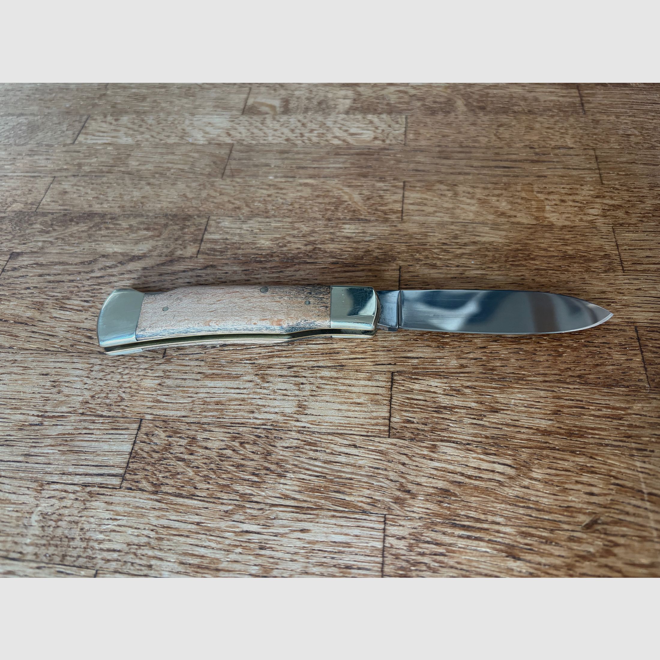 Cuchillo de bolsillo Hartkopf de madera de serpiente – Cuchillo de caballero de Solingen con herrajes de alpaca