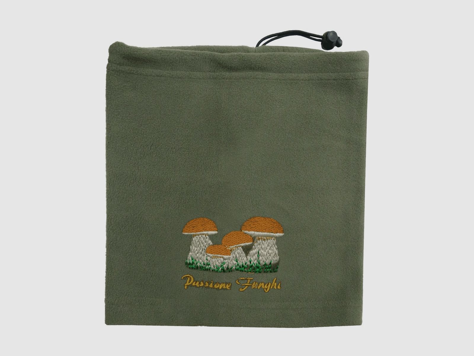 Fleece sjaal met paddenstoelenprint