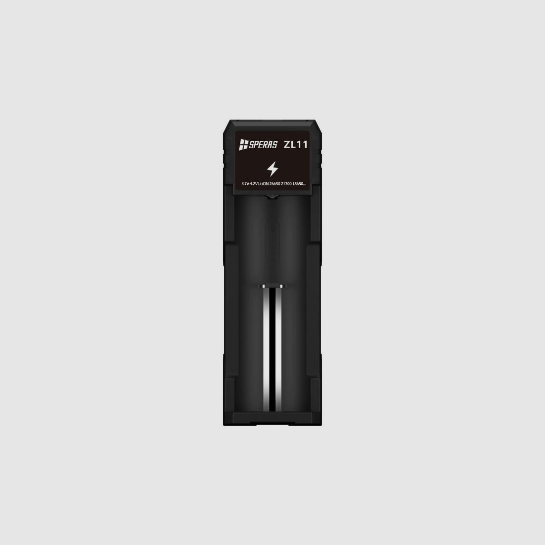 Caricabatterie Speras ZL11 con display LED 1 slot