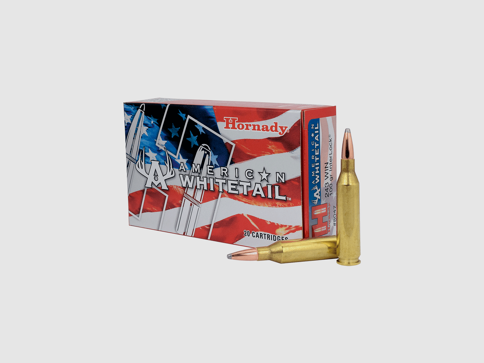 HORNADY – AMERICAN WHITETAIL 243 WIN 100gr Interlock (20szt) 8047