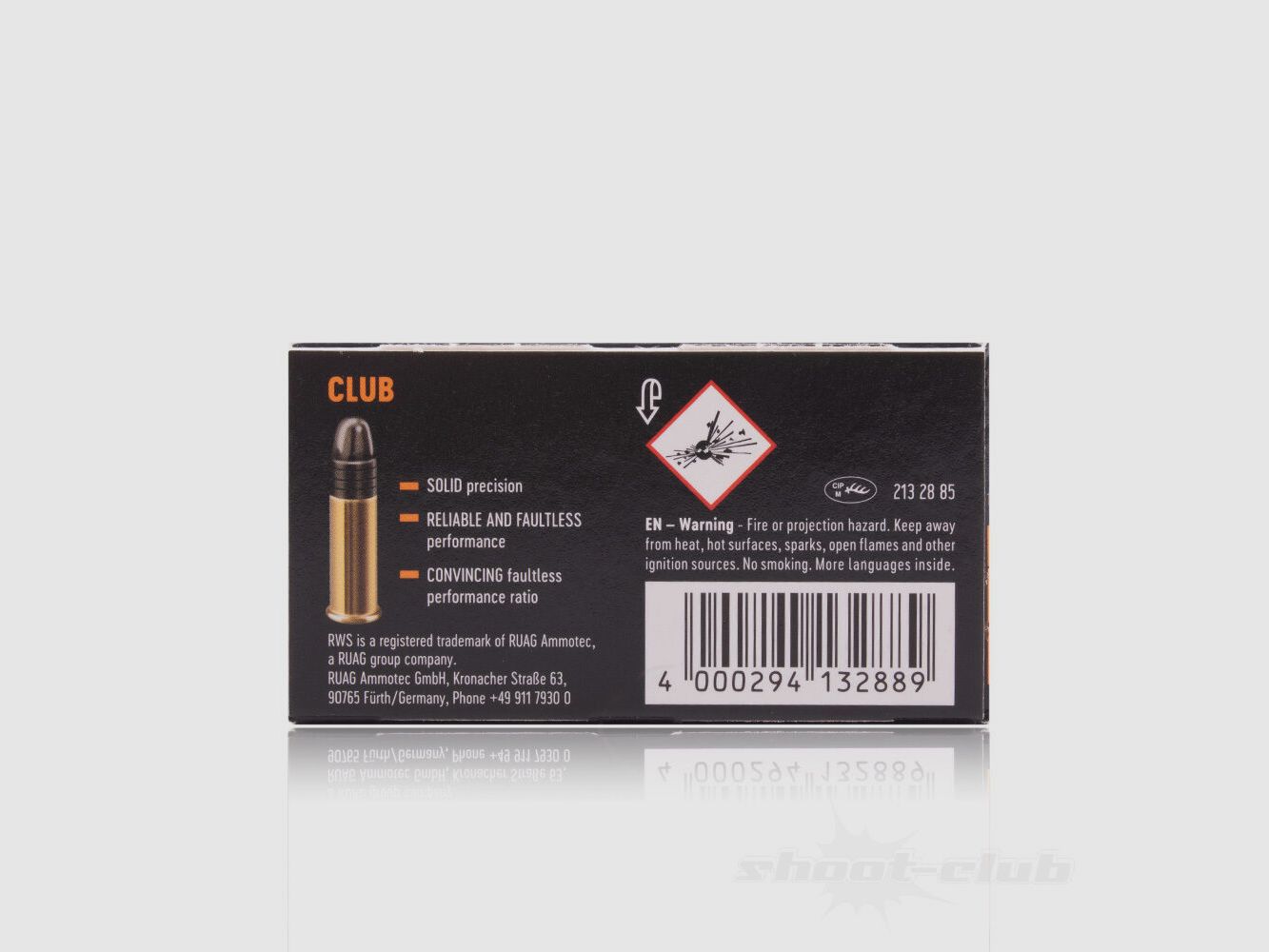 RWS	 Club Kleinkaliber Patrone Kal. 22 lfB - 50 Stk.