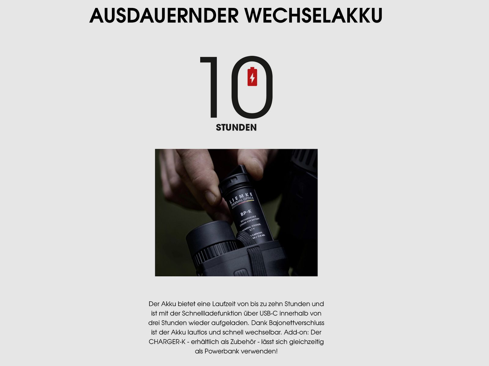 LIEMKE KEILER 25.1 Wärmebildhandgerät 12 μm 1.250 m