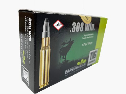 Brenneke TIG  Jagdpatrone Kal. .308 Win 150grs