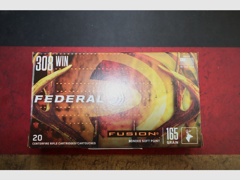 FEDERAL .308 Win. Fusion 10,7g/165grs.