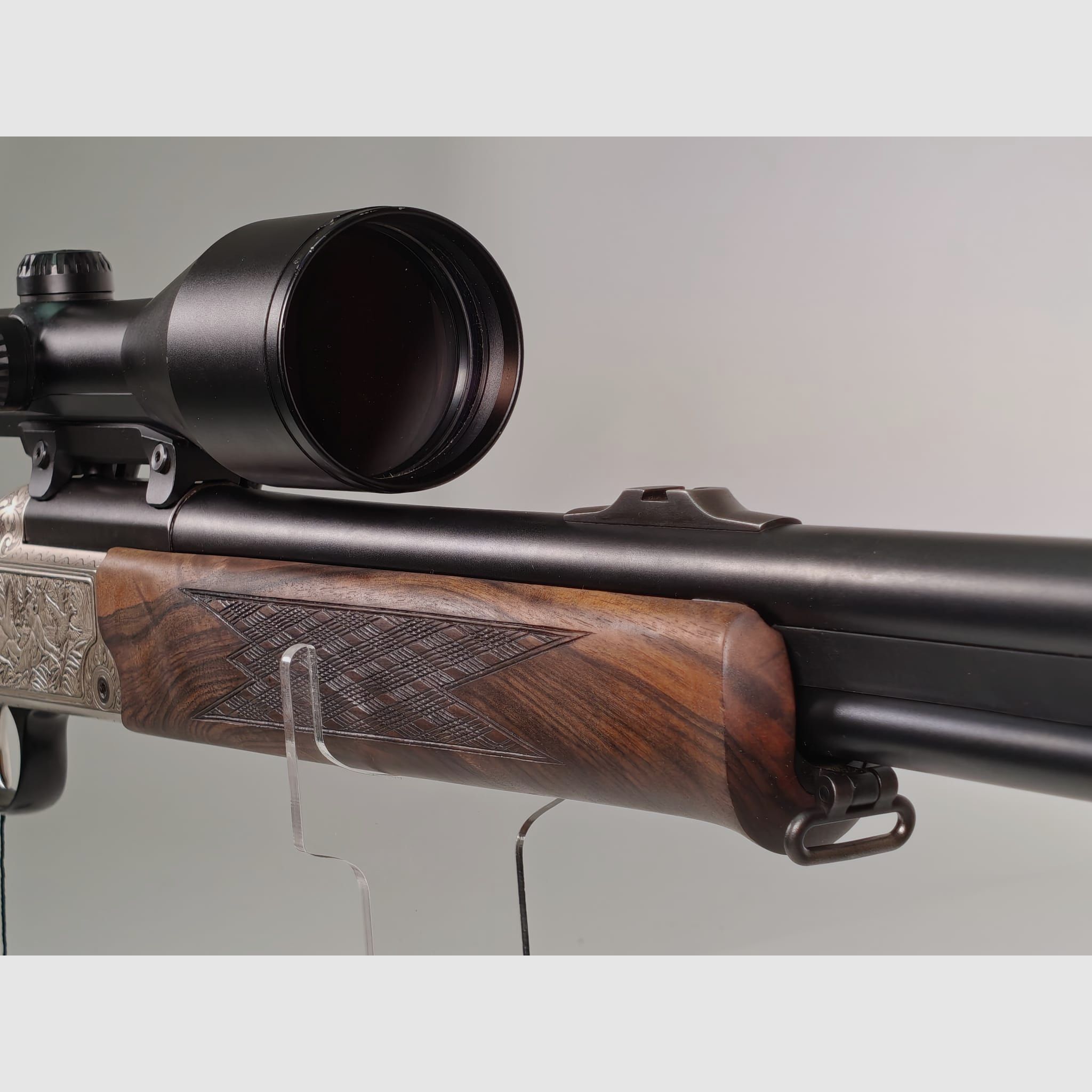 Blaser BBF 95 Luxus 7x65 R / 12/70 mit Zeiss Diavari VM 3–12x56 T* – exklusives Schaftholz, Bild 10 von 12