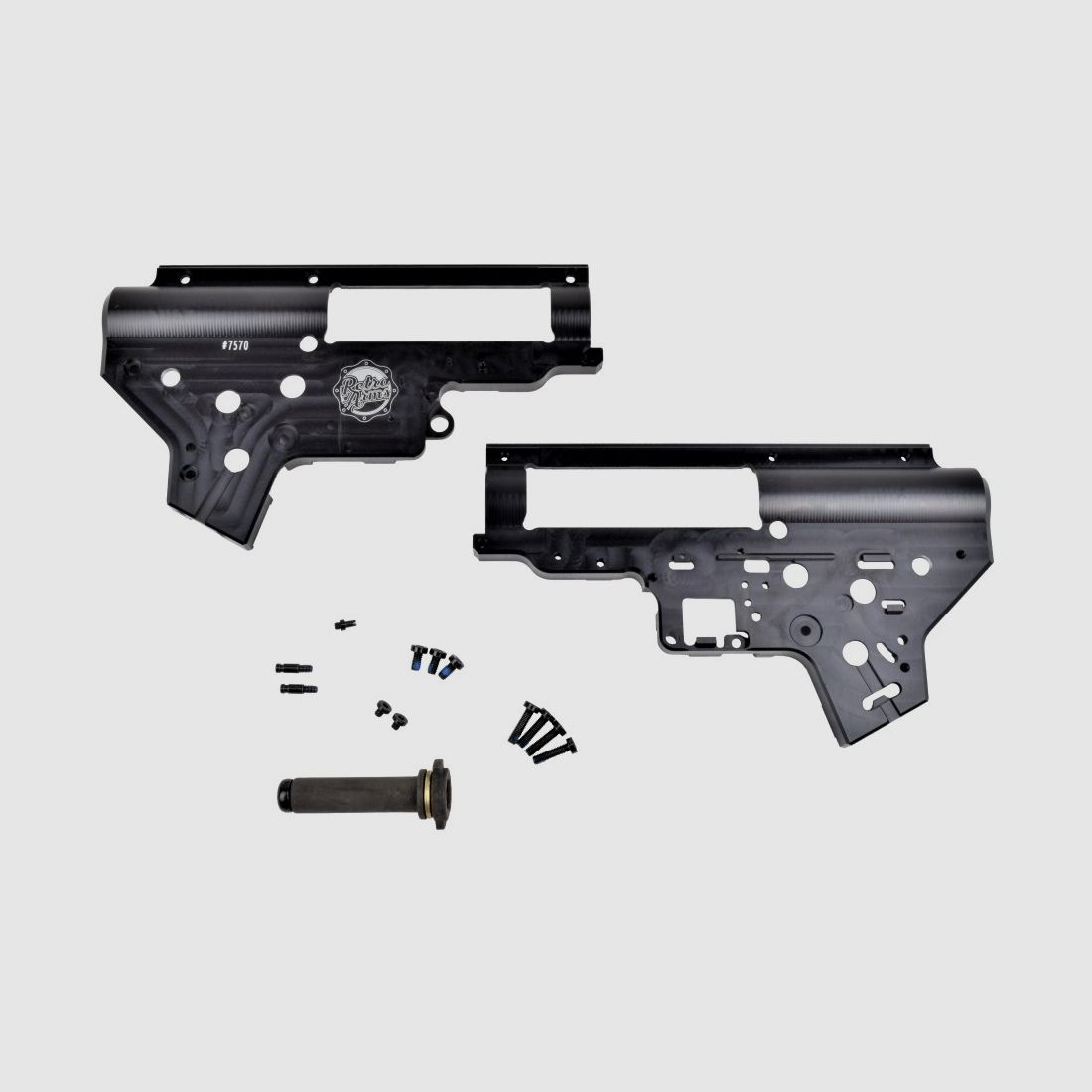 Retroarms CNC 8mm V2 gearbox shell with FSWS and QD spring guide for VFC-AR models