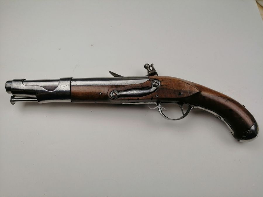 Schöner Kavalleriepistole Modell 1763-1766 – Revolutionäre Herstellung aus Libreville – BE, Bild 2 von 13