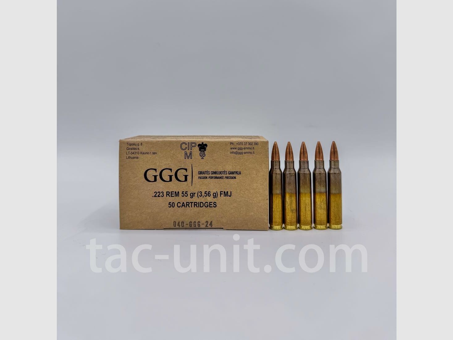 GGG .223 Rem FMJ 55 grs