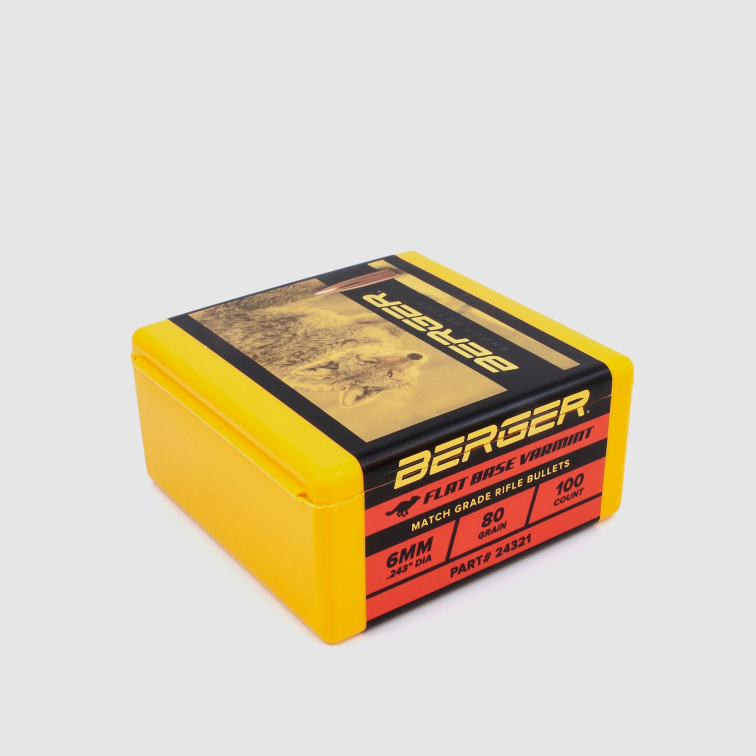 Berger Geschoss 6mm/.243 FB Varmint 80GR 100 Stück