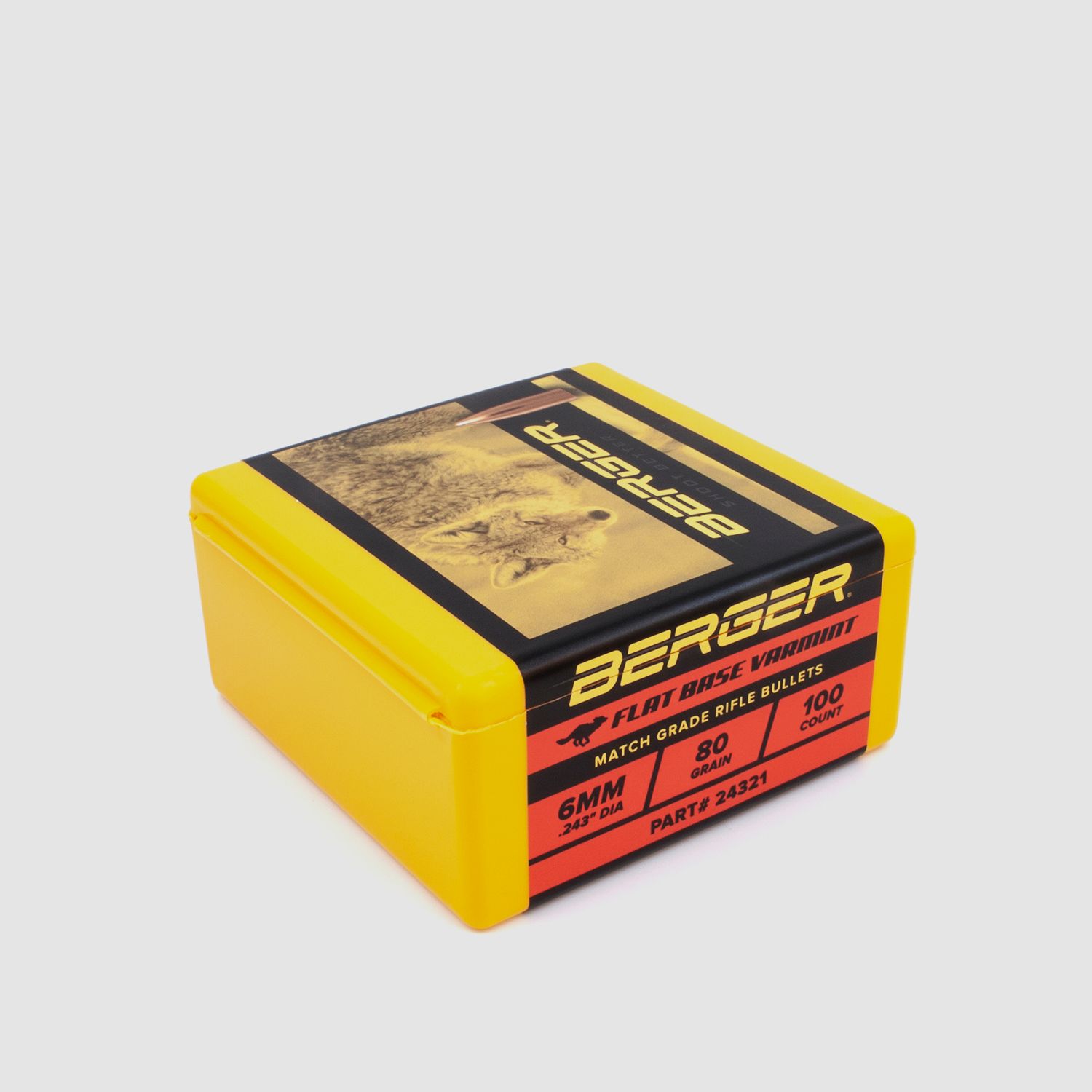 Proiettile Berger 6mm/.243 FB Varmint 80GR 100 pezzi