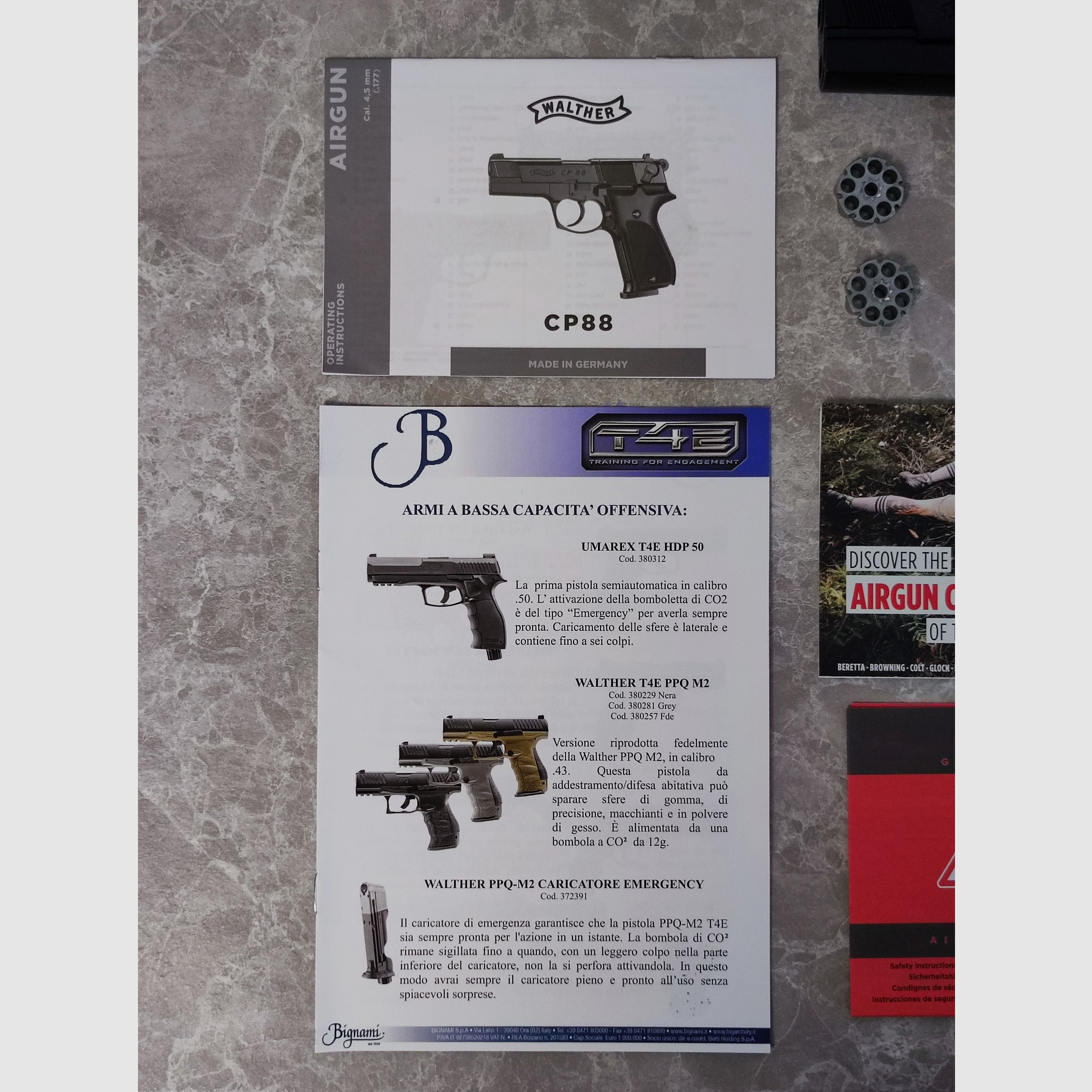 NEU Umarex Walther CP88 schwarz CAL4,5 CO2 Pistole