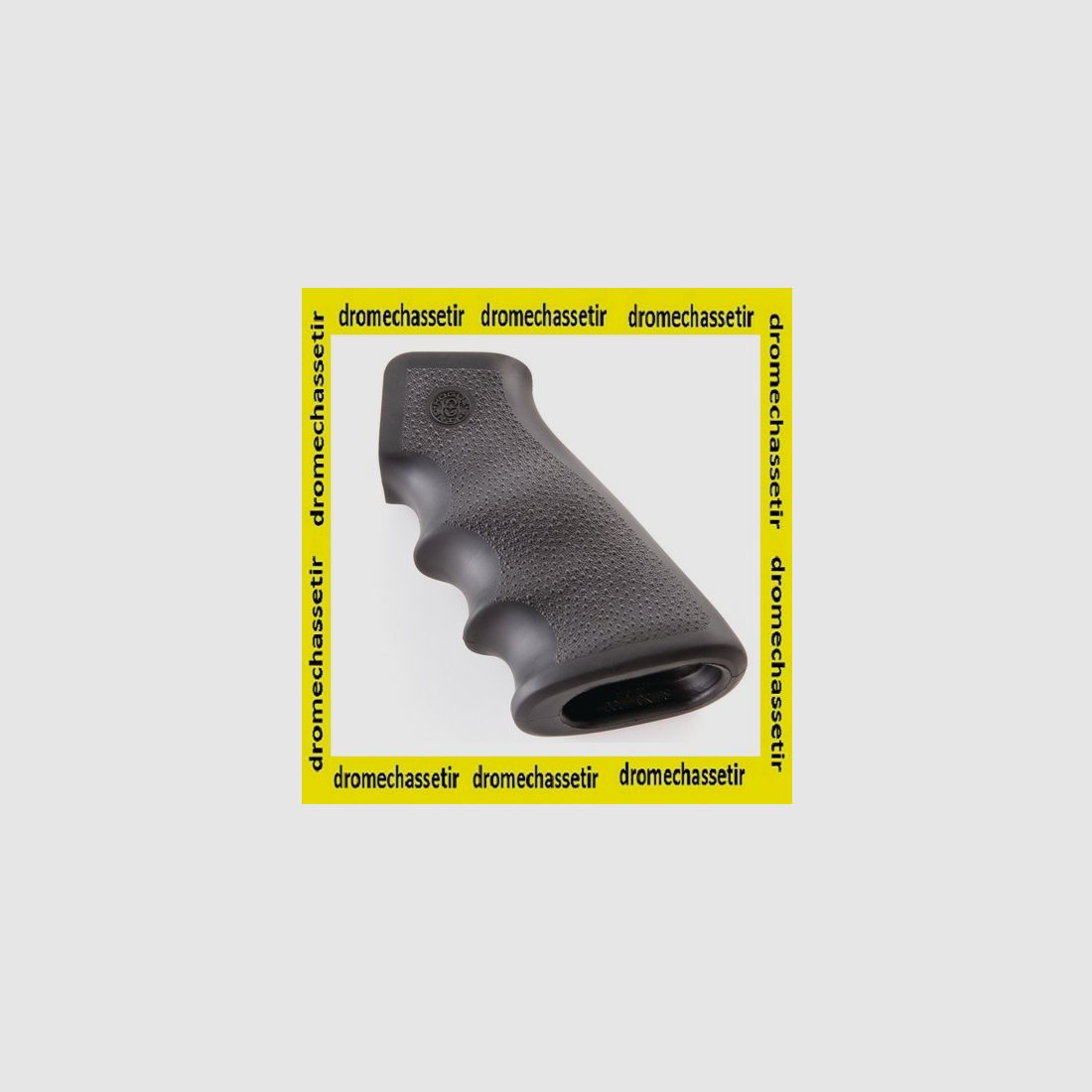 Poignée Hogue avec grip caoutchouc et empreinte de doigt pour AR15, M4, noir