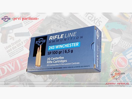 .243 Win PRVI Partizan 6.5g 100gr SP
