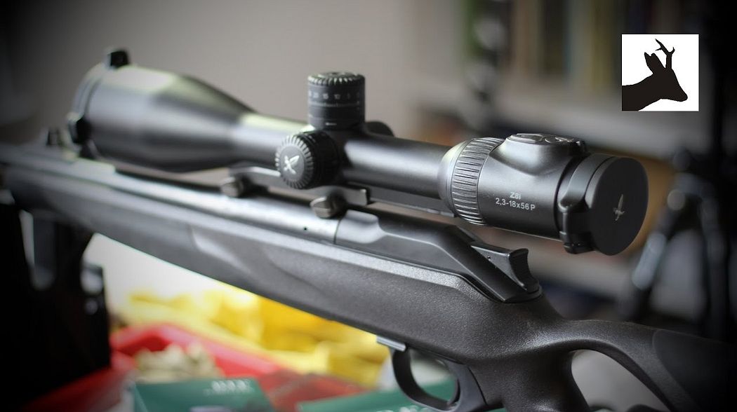 Swarovski Z8i riflescope rail mount on Blaser R8