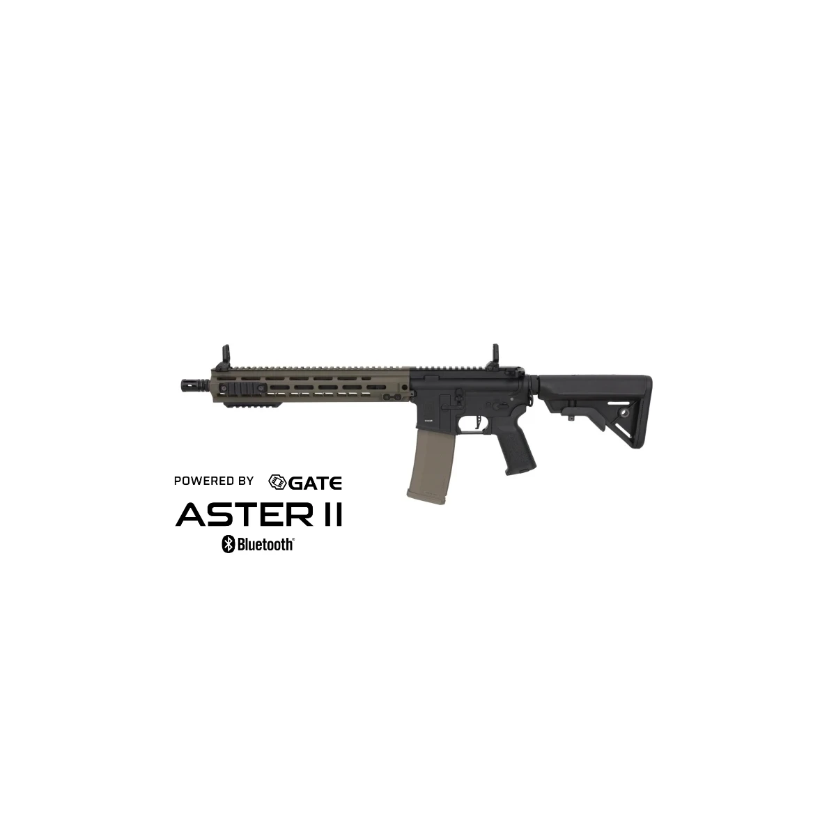 SA M4 URG-I M-LOK 14" (SA-P30 PRIME™ Aster II ETU BLDC™) Karabin Airsoft Wolno od 18 – Czarny/Zielony -F-