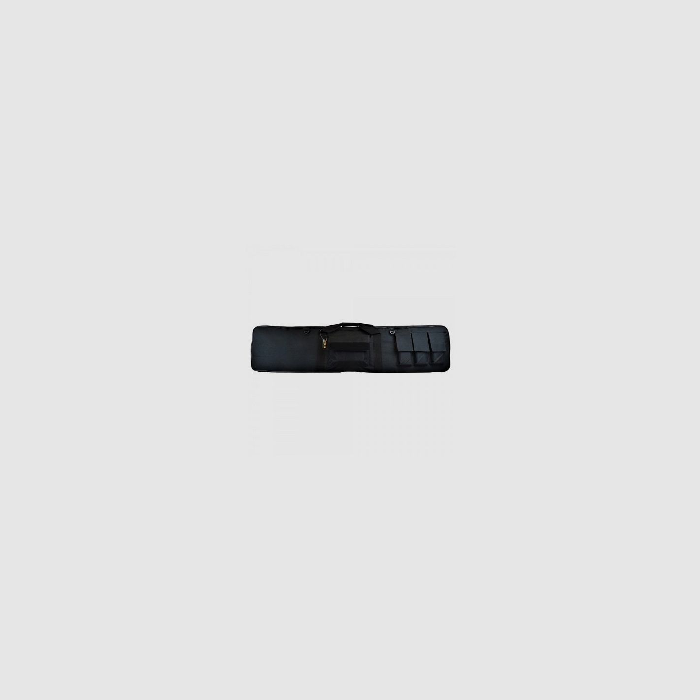 JS TACTICAL TASCHENROYAL AUS GEPOLSTERTEM NYLON SCHWARZ 130cm MIT TASCHE FÜR BÜCHSE