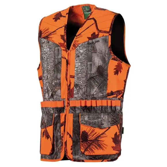 Dames Jachtvest Treeland Camo Oranje, afbeelding 1 van 2
